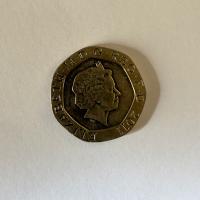 Reverso de 20 Pence, 2011