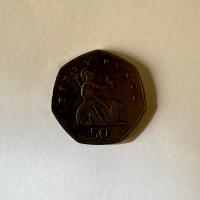 Anverso de 50 Pence, 1997