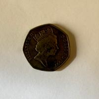 Reverso de 50 Pence, 1997