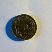 Anverso de 10 Céntimos, 1951