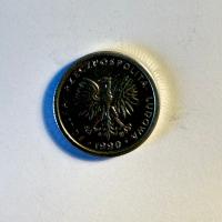Reverso de 1 Zloty, 1990