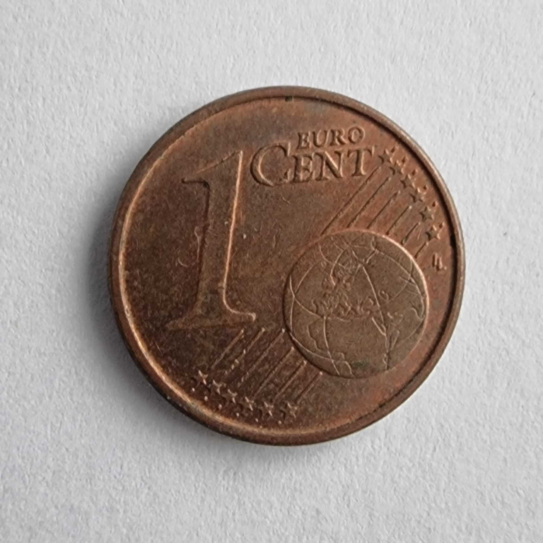 Reverso de 1 Cent, 2011 D, Alemania · Rep. Federal