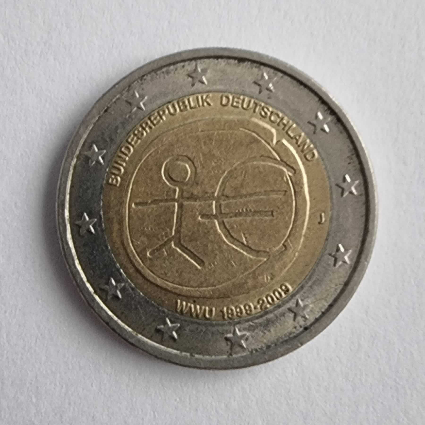Anverso de 2 Euros, 2009 J