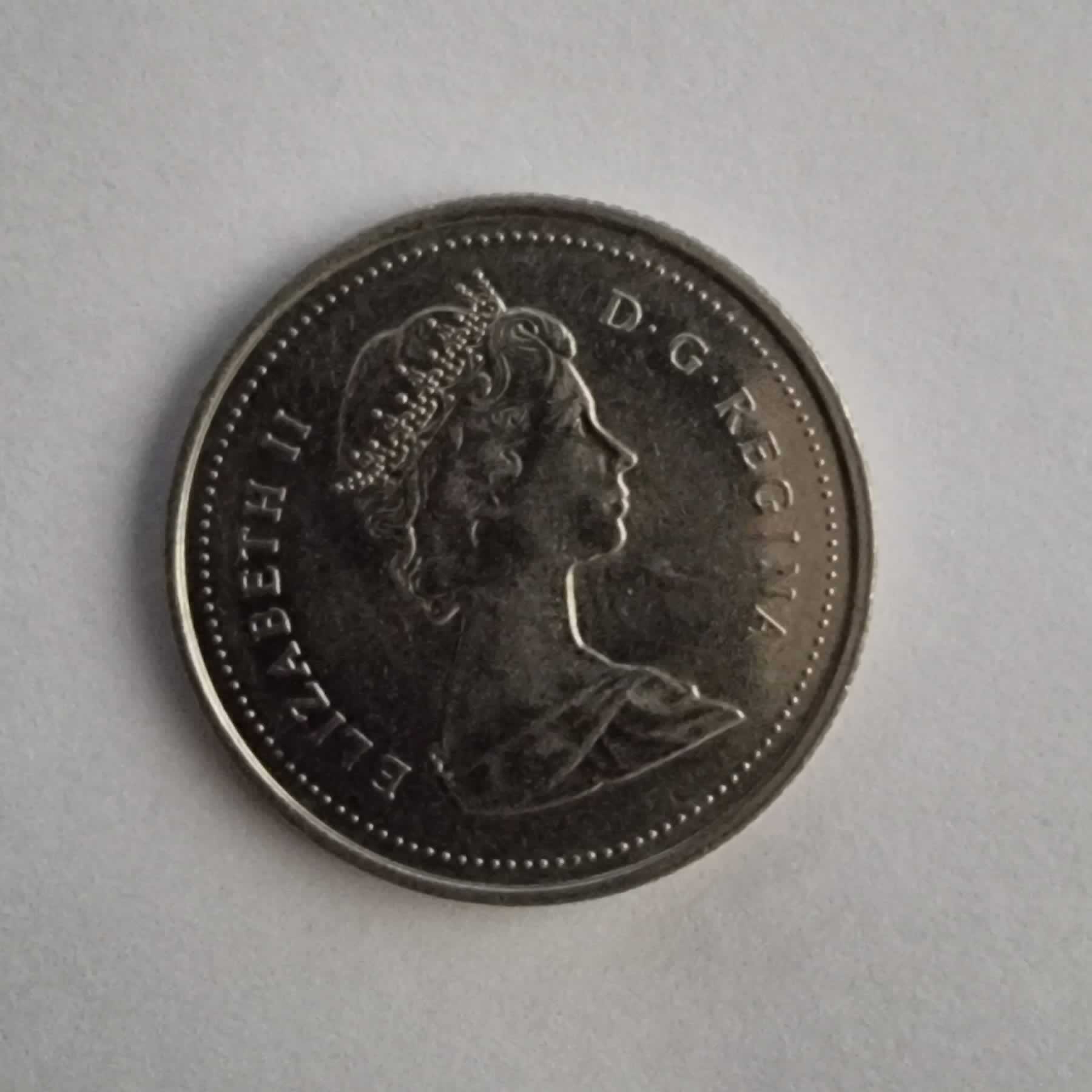 Anverso de 25 Cents, 1987