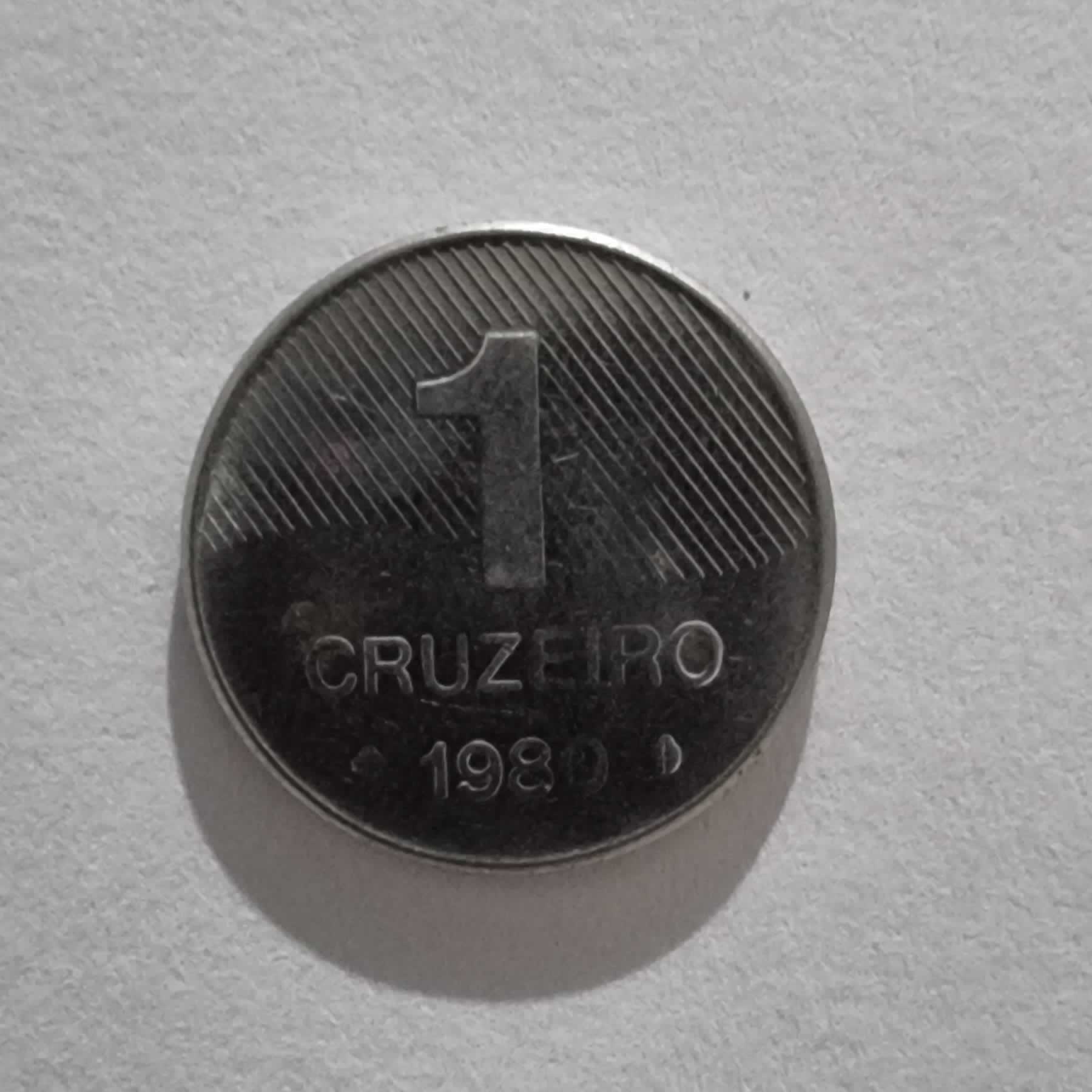 Reverso de 1 Cruzeiro, 1980