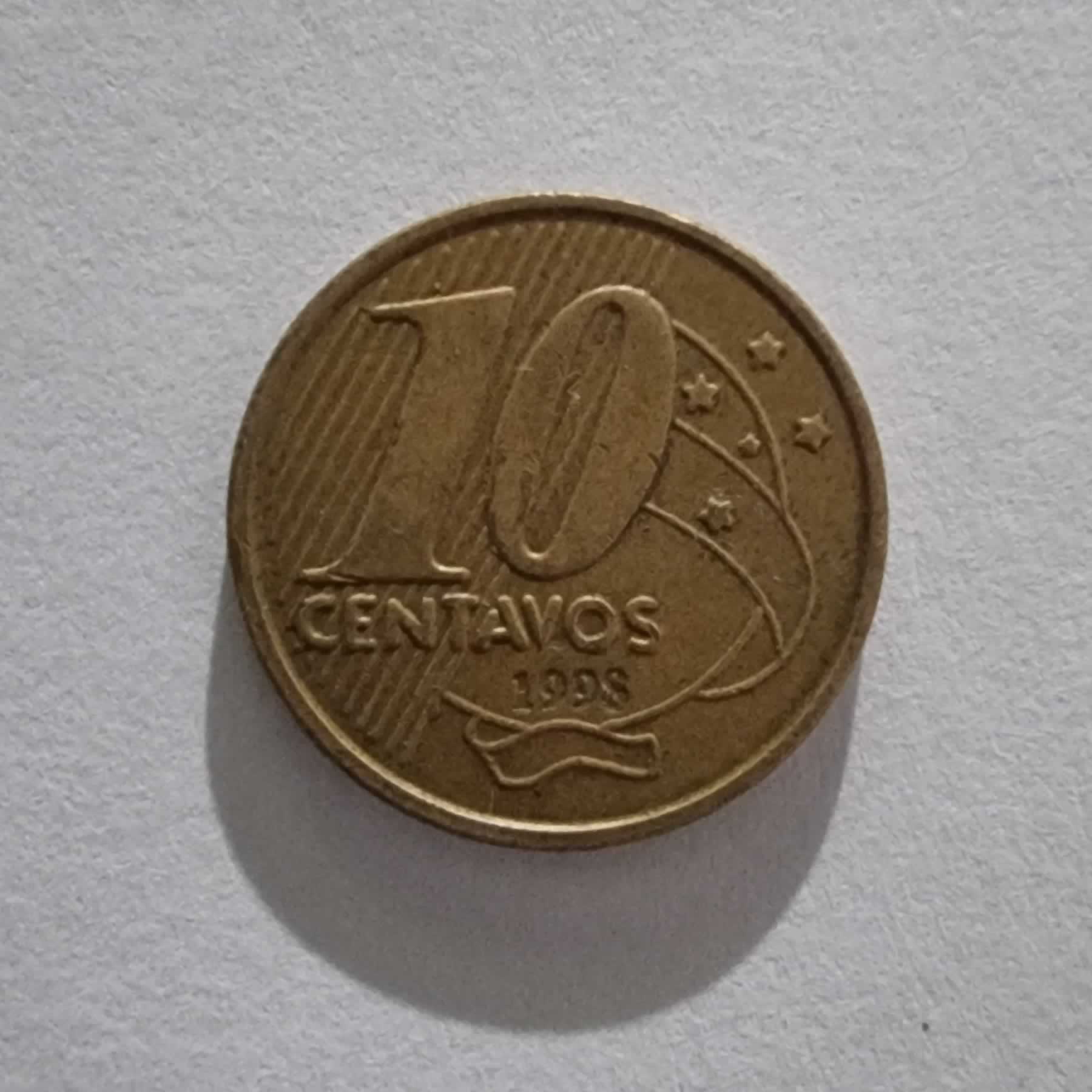 Reverso de 10 Centavos, 1998