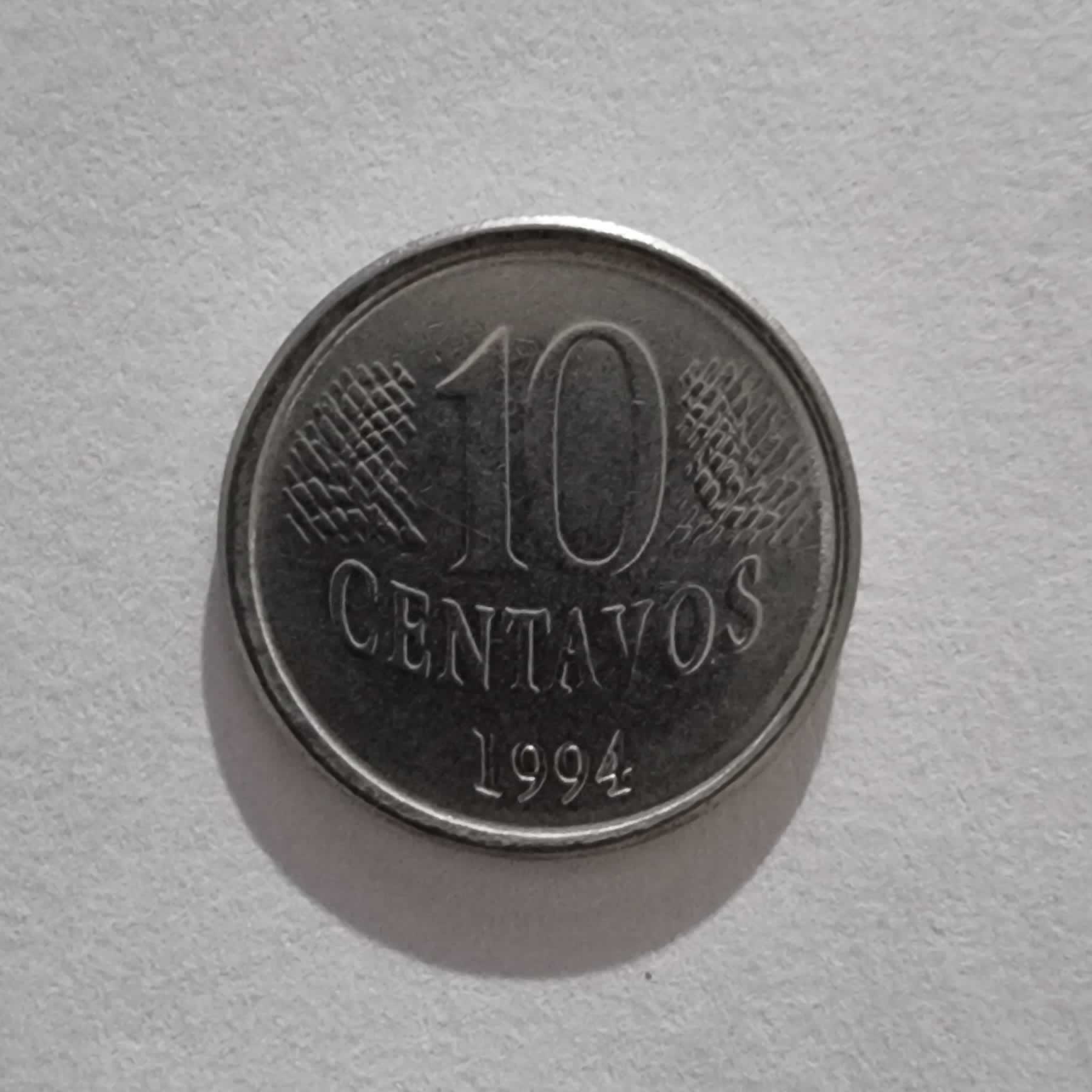 Reverso de 10 Centavos, 1994