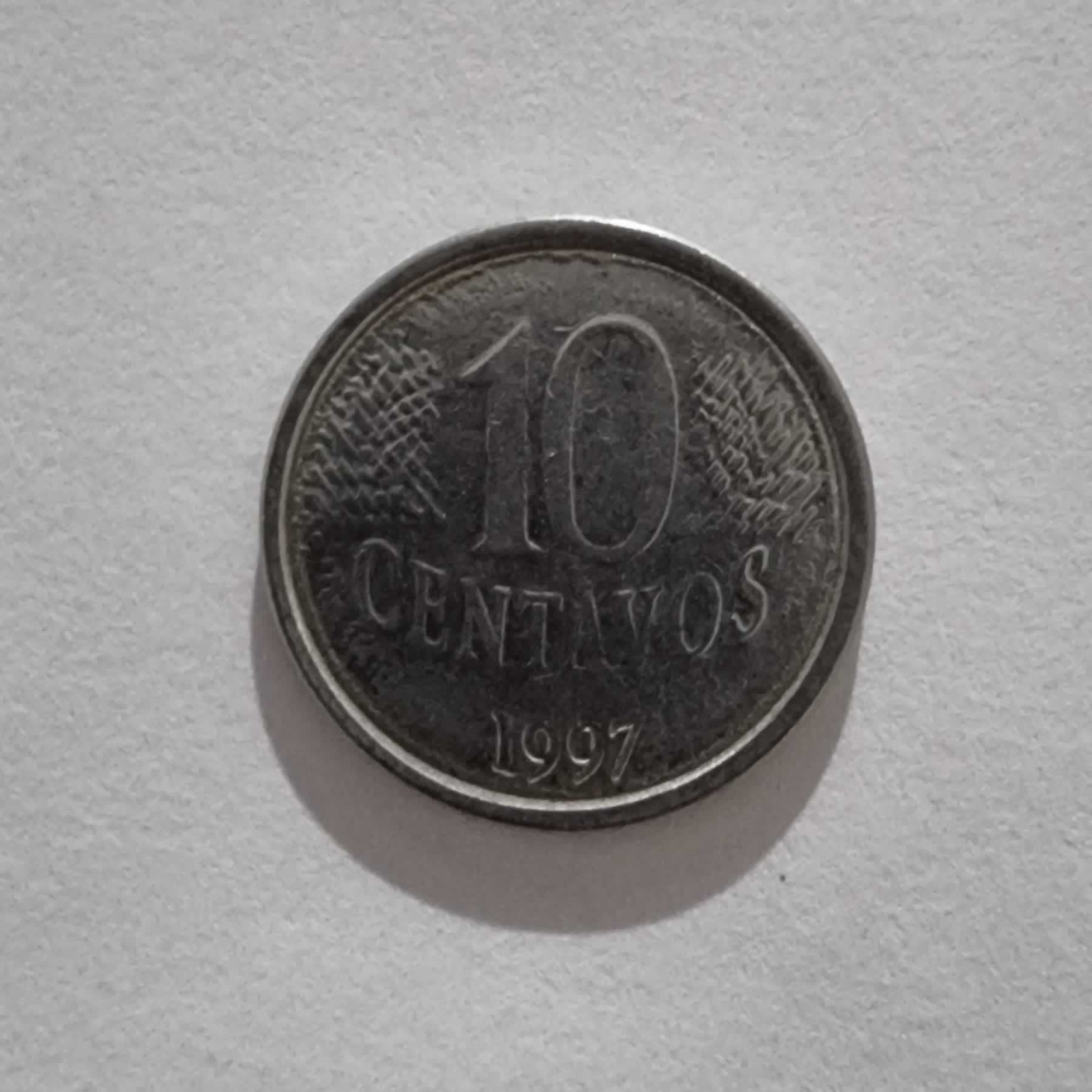 Reverso de 10 Centavos, 1997