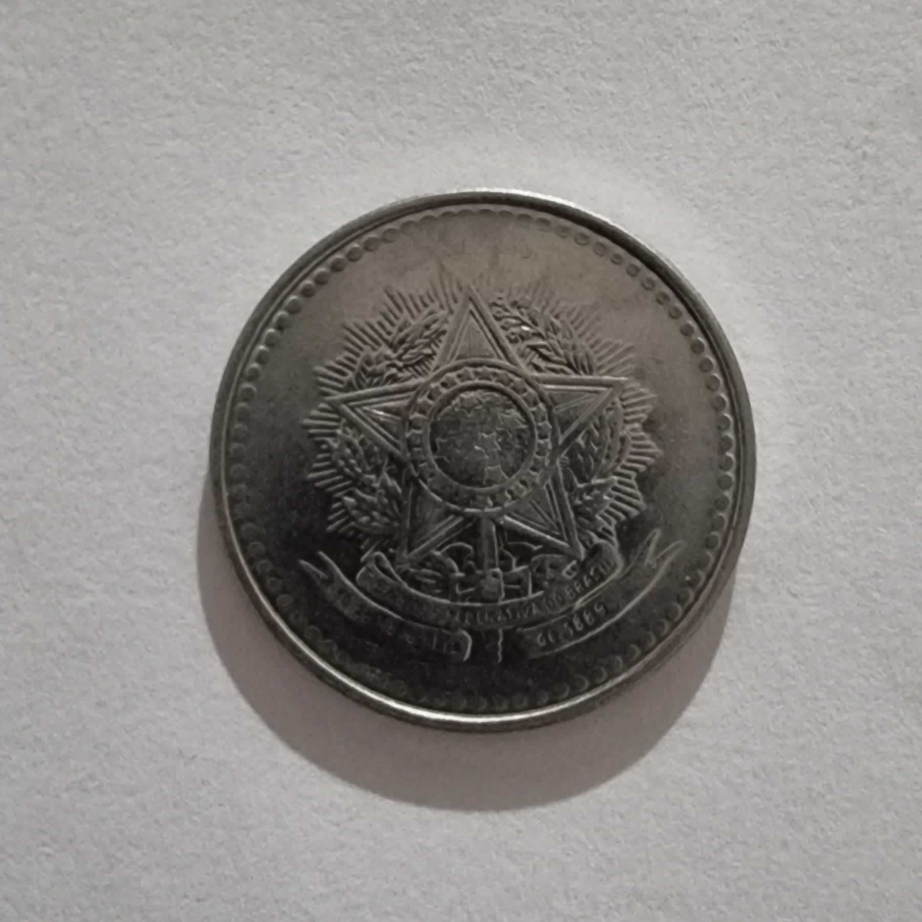 Anverso de 10 Cruzados, 1987