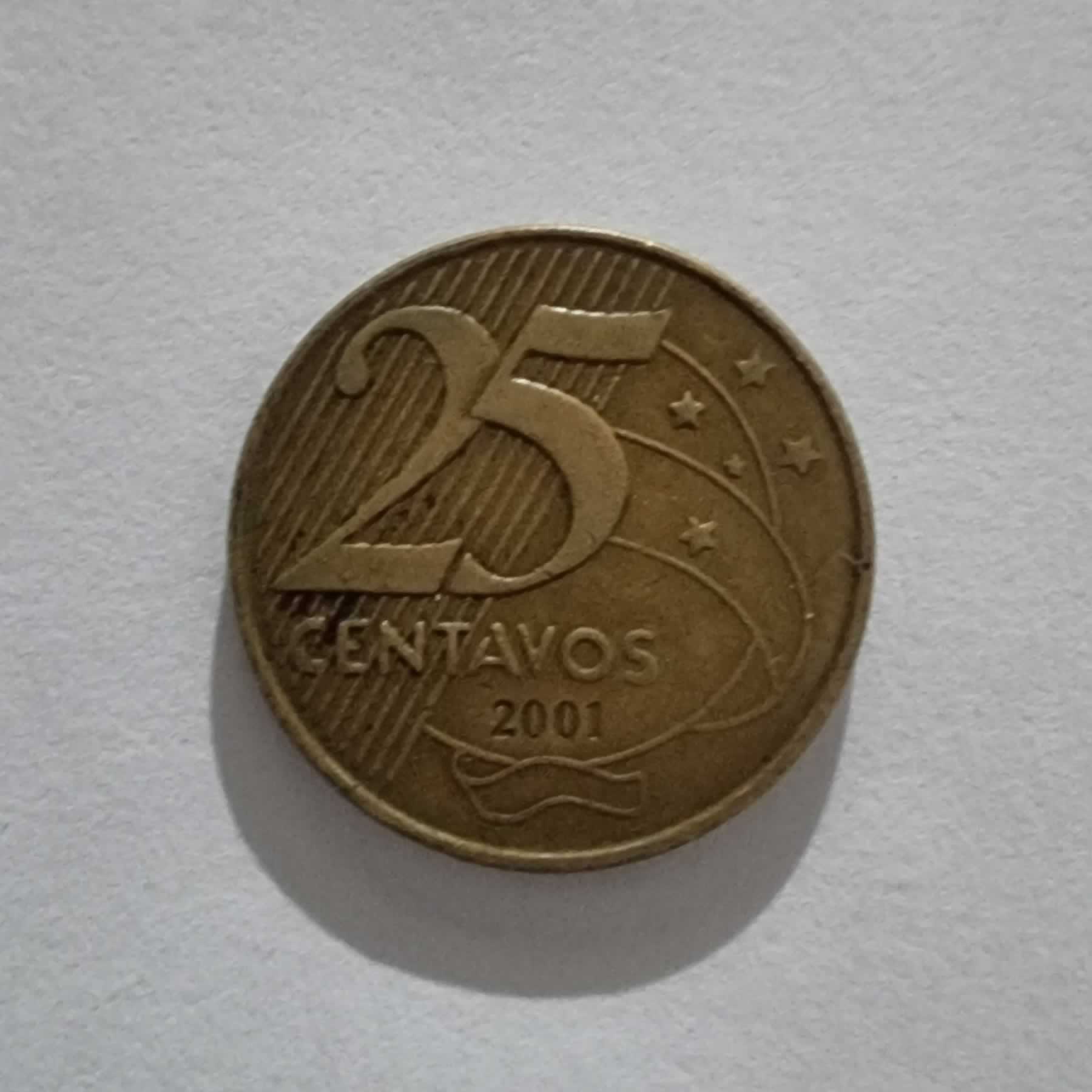 Reverso de 25 Centavos, 2001