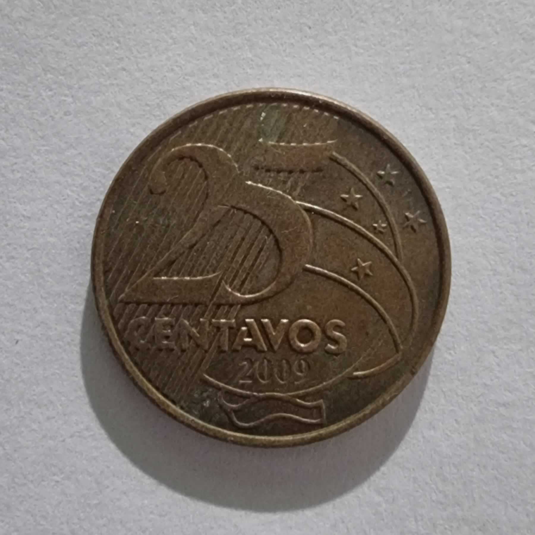 Reverso de 25 Centavos, 2009