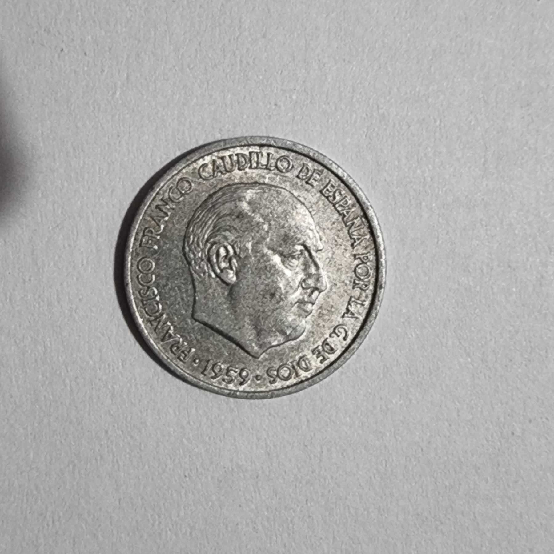 Anverso de 10 Céntimos, 1959, España · Imperio