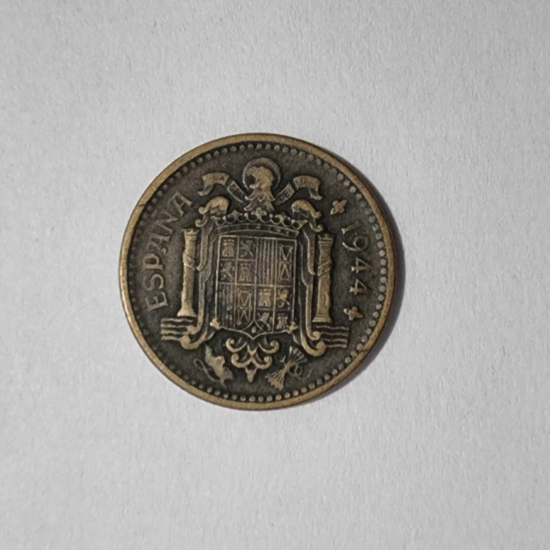 Anverso de 1 Peseta, 1944