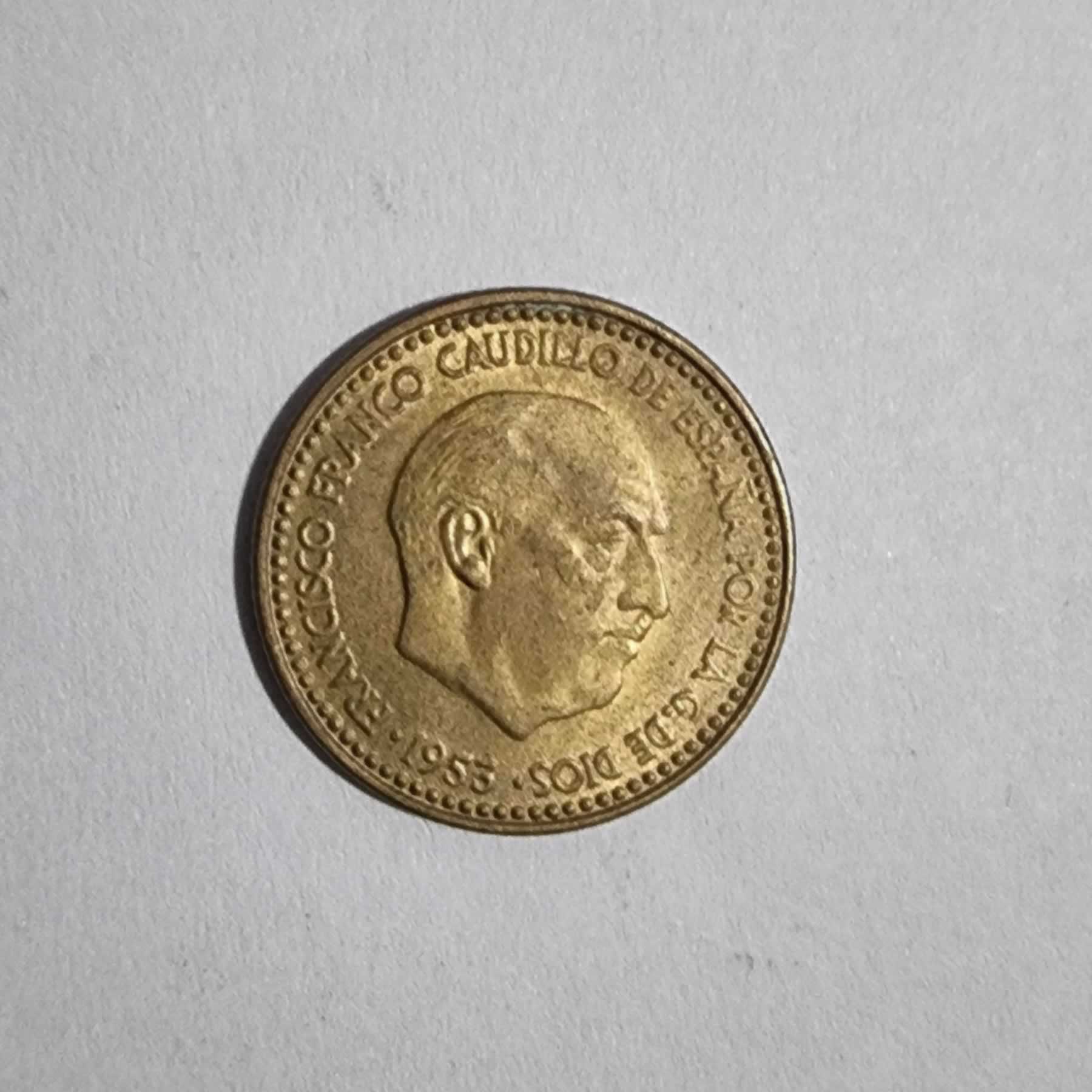 Anverso de 1 Peseta, 1953 (No identificado)