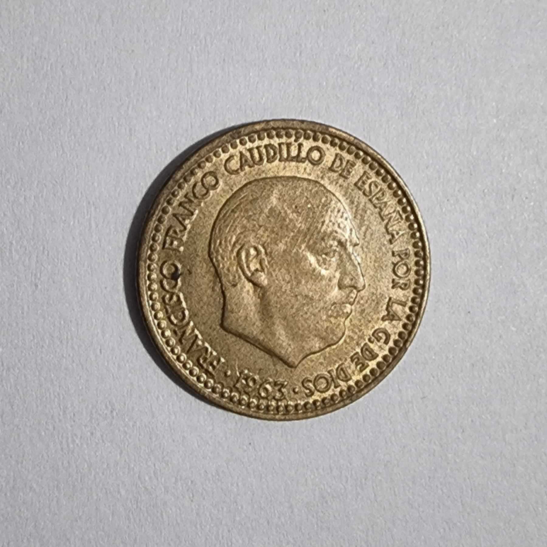 Anverso de 1 Peseta, 1963 (No identificado)