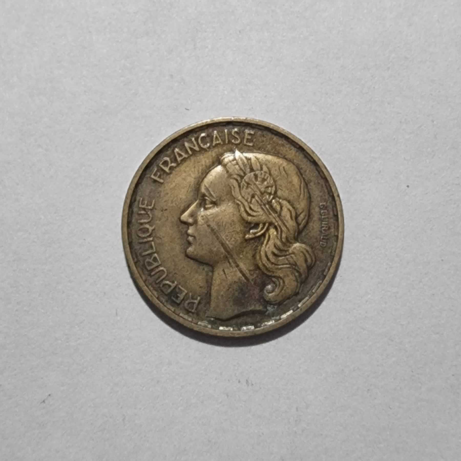 Anverso de 20 Francs, 1952