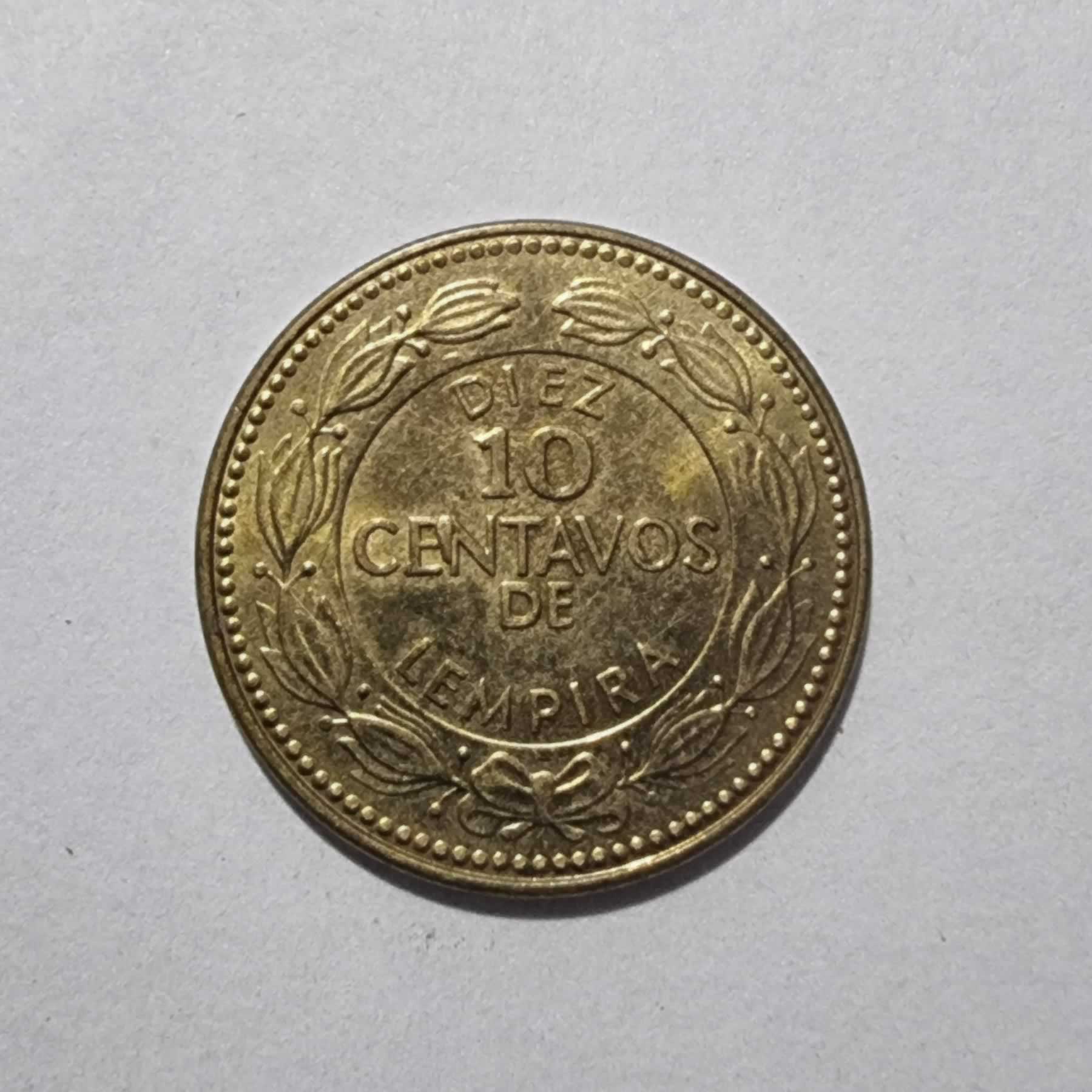 Reverso de 10 Centavos, 2010