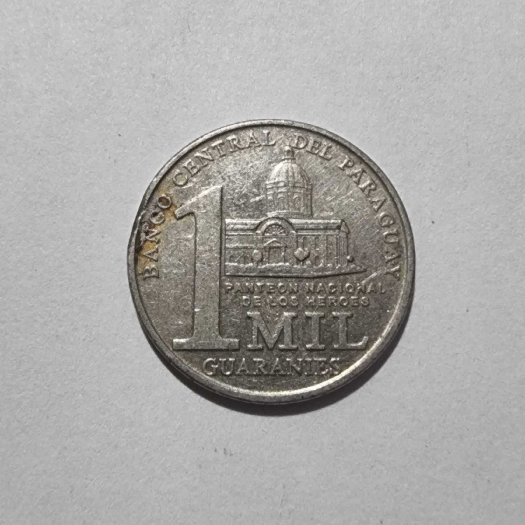 Reverso de 1000 Guaraníes, 2008, Paraguay