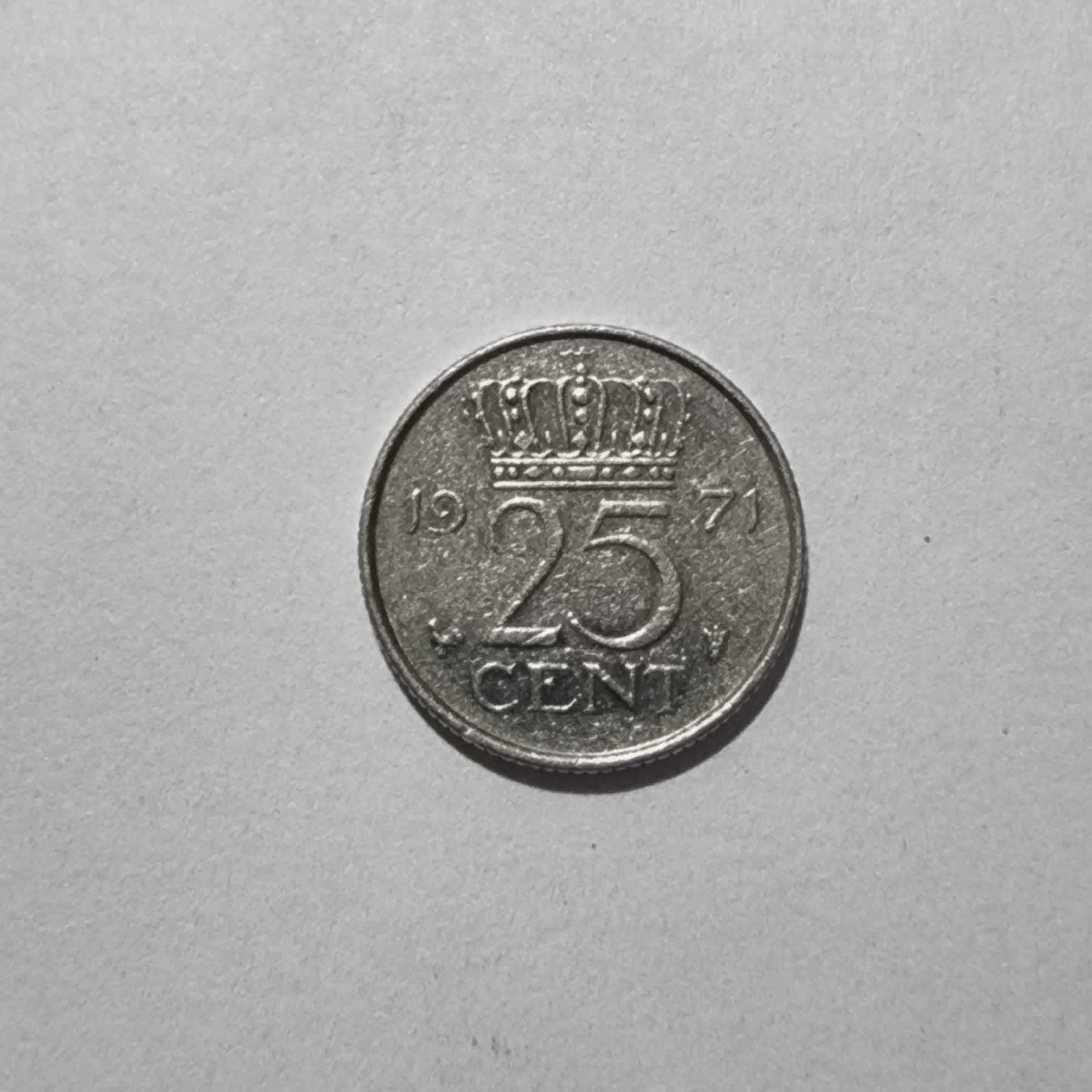 Reverso de 25 Cents, 1971
