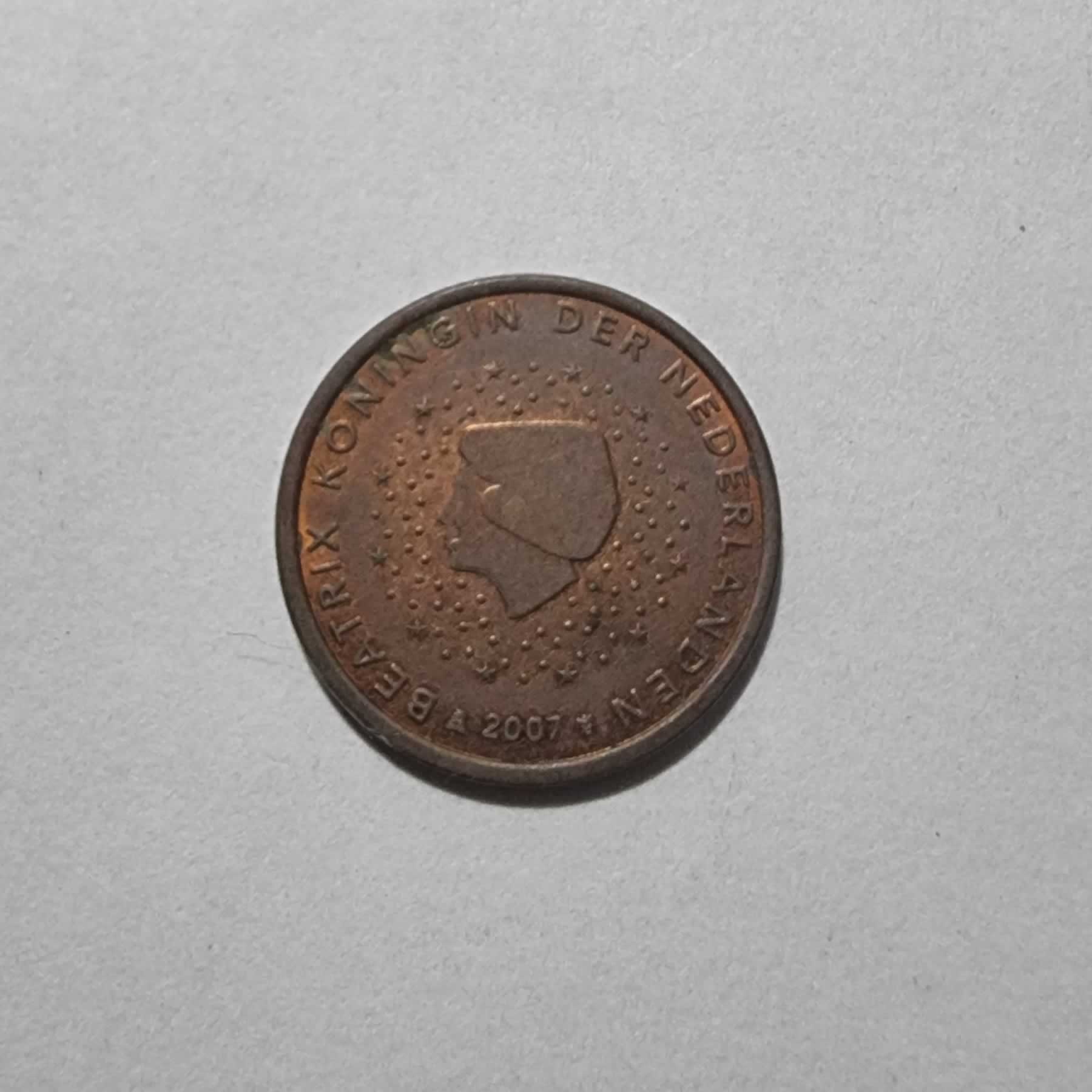 Anverso de 5 Euro Cent, 2007