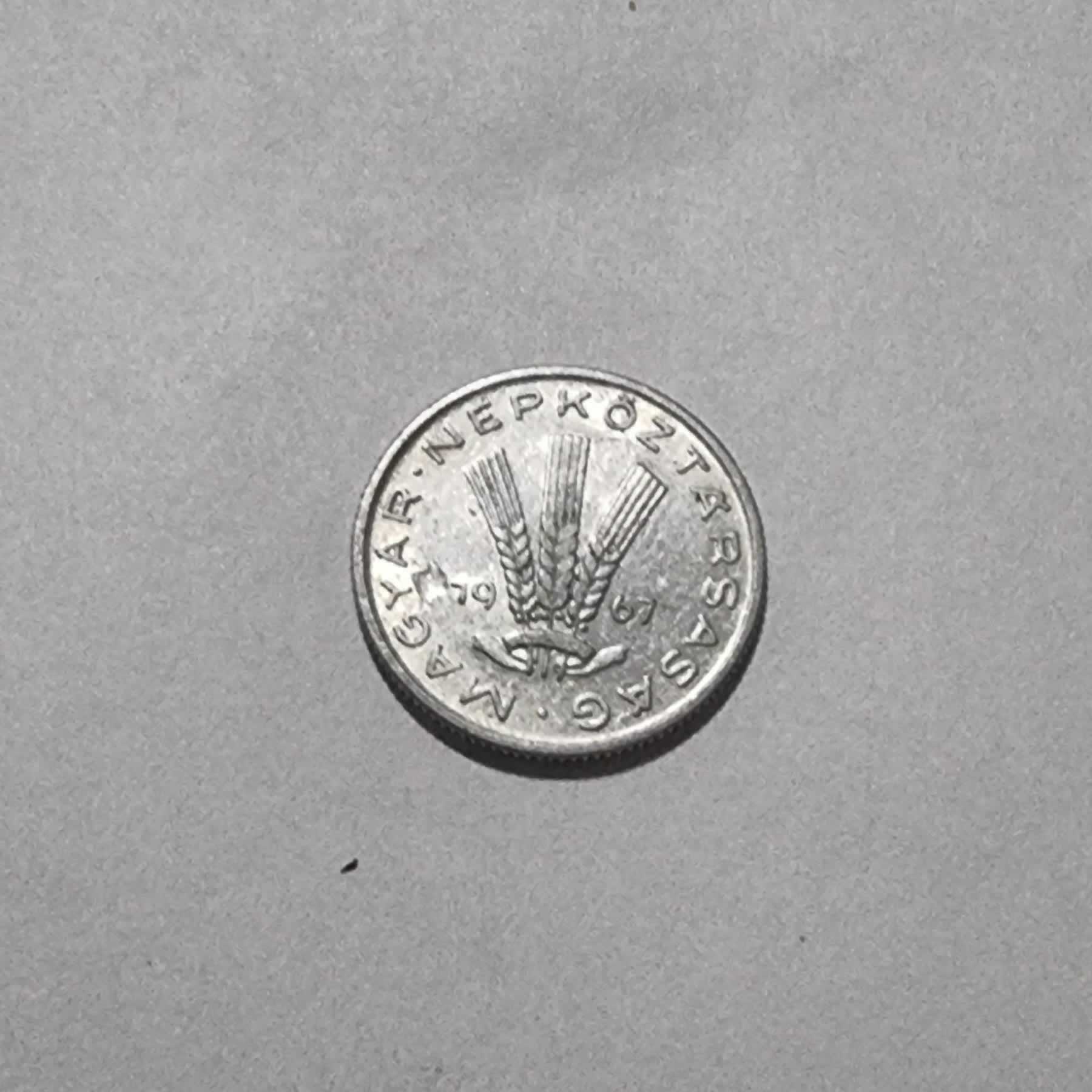 Anverso de 20 Fillér, 1967 BP