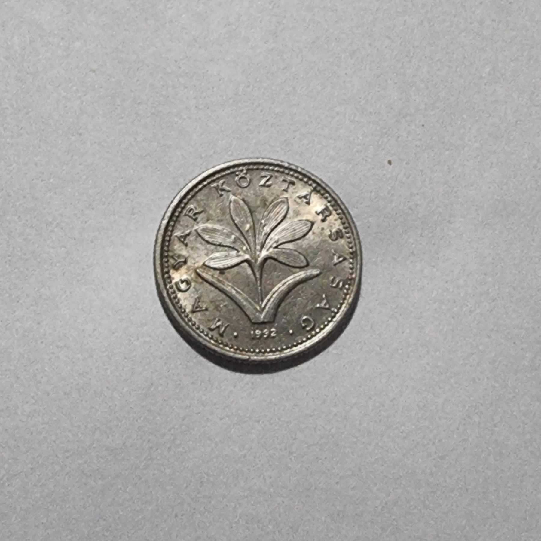 Anverso de 2 Forint, 1992 BP, Hungría · República