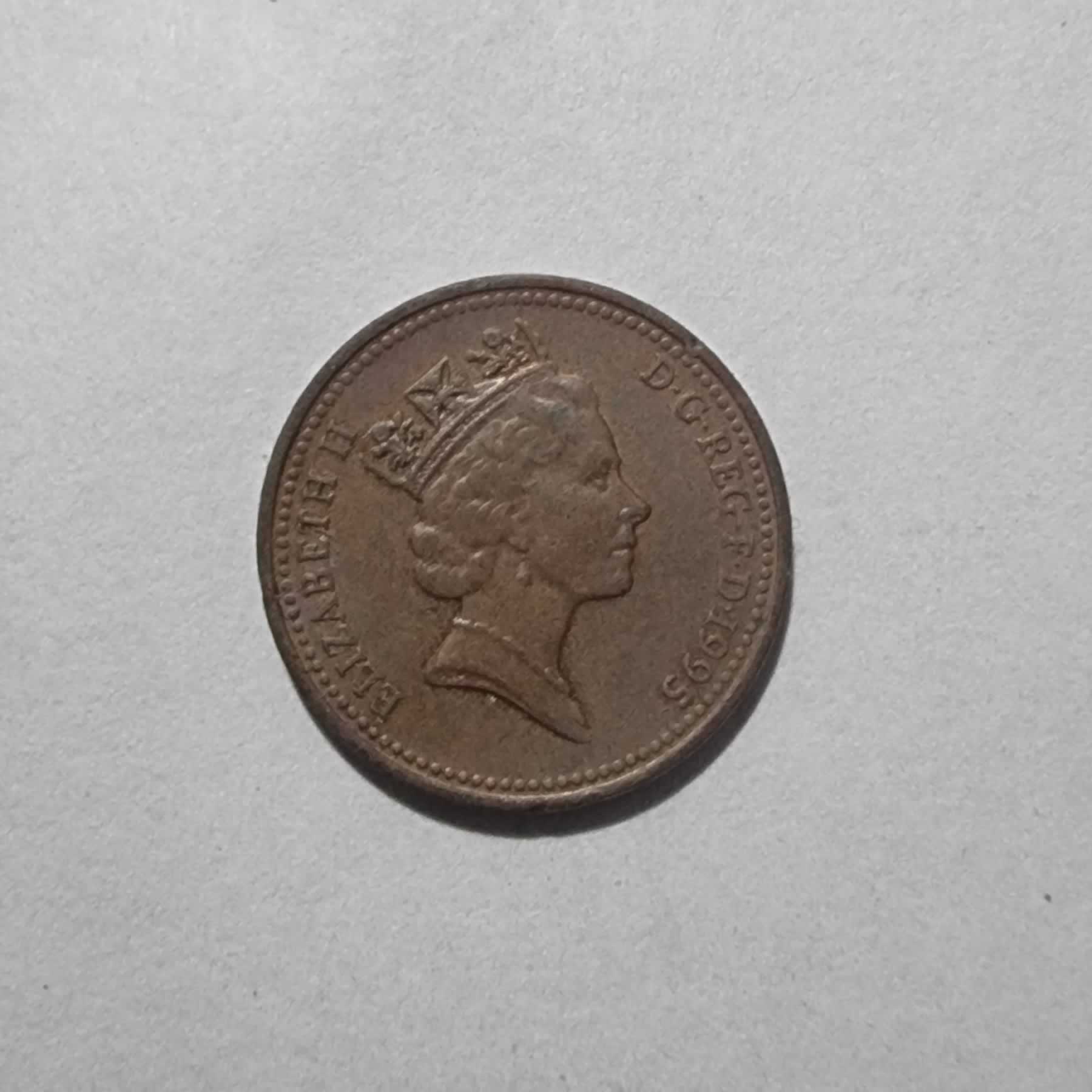 Anverso de 1 Penny, 1995