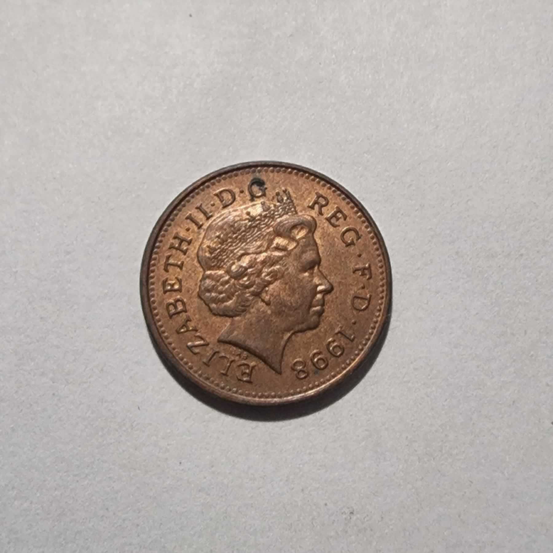 Anverso de 1 Penny, 1998