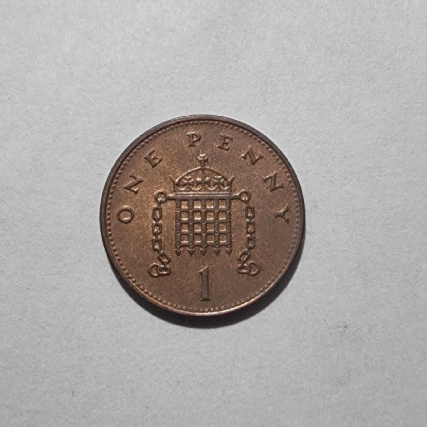 Reverso de 1 Penny, 1998