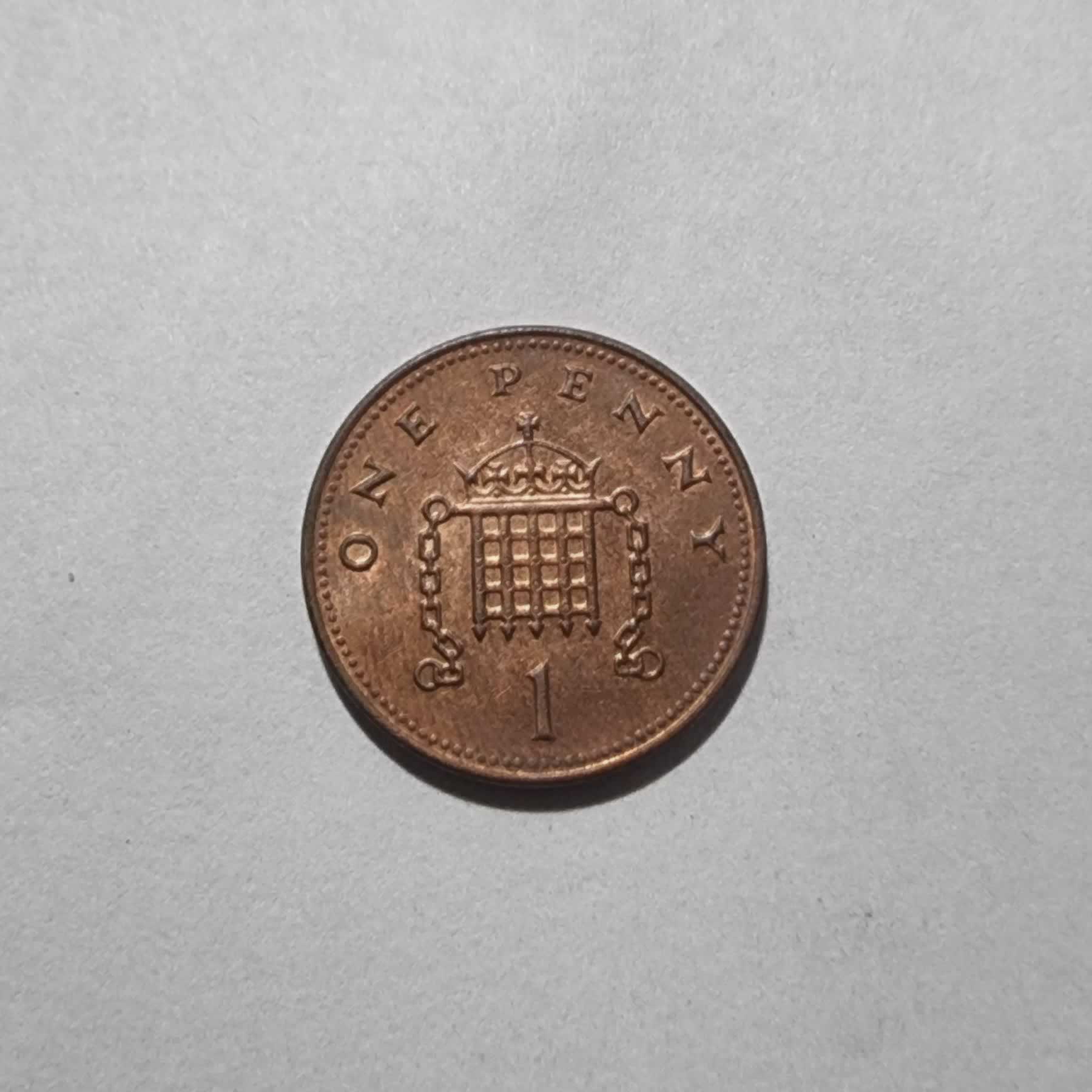Reverso de 1 Penny, 2003, Gran Bretaña