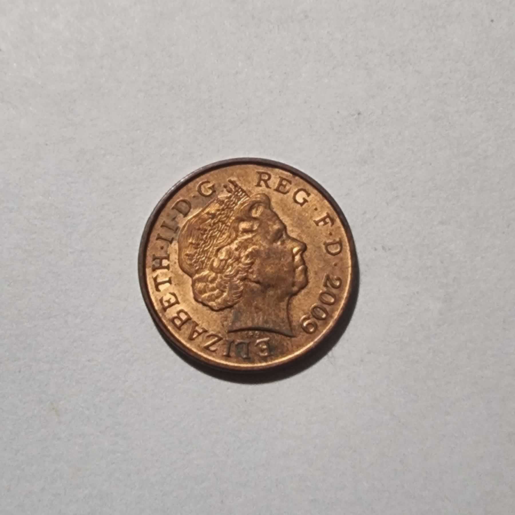 Anverso de 1 Penny, 2009