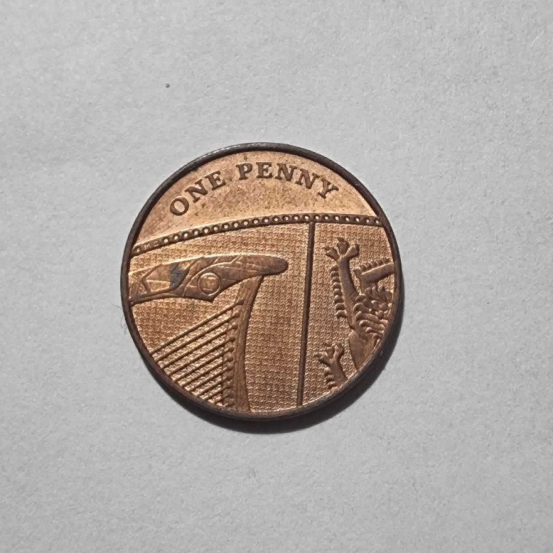 Reverso de 1 Penny, 2009
