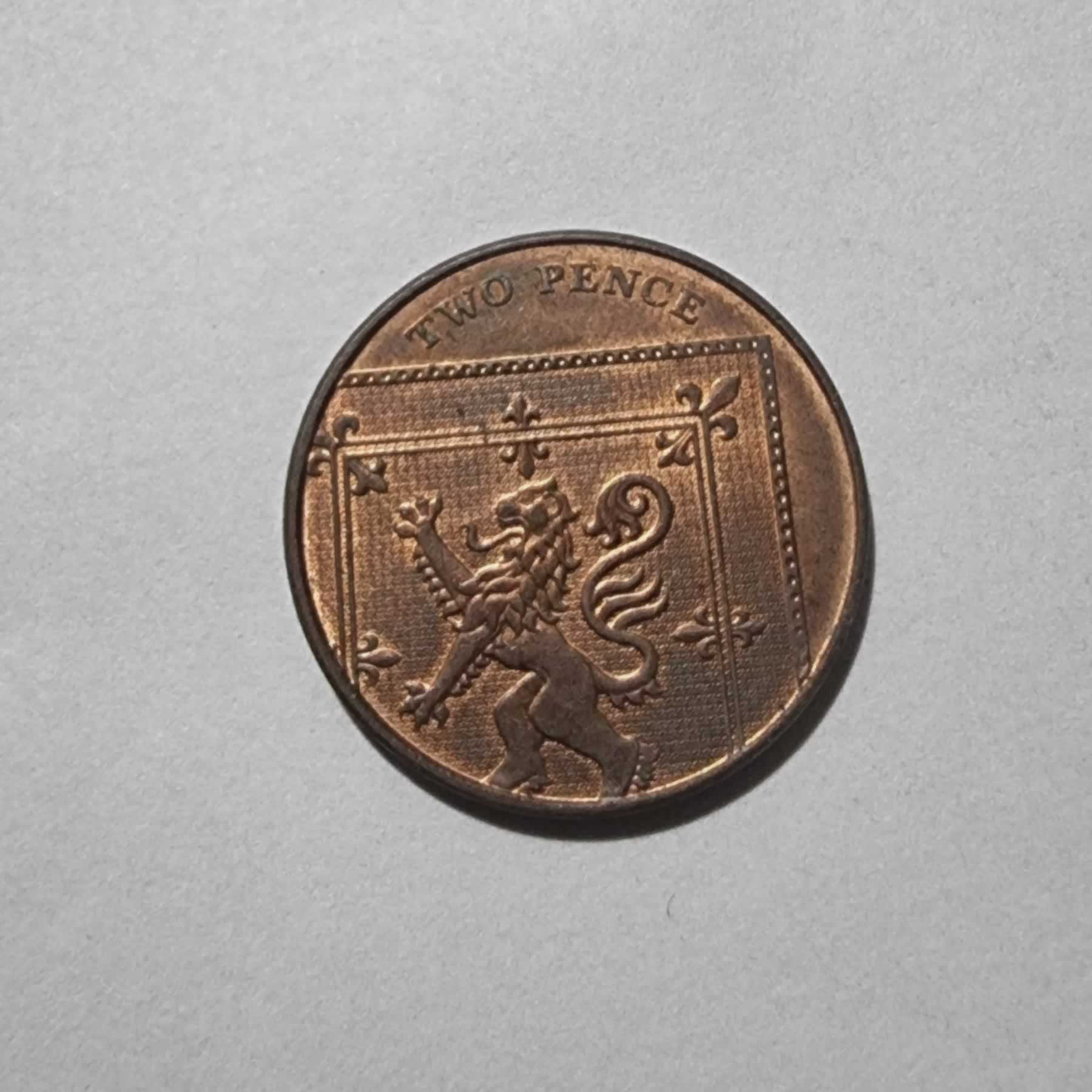Reverso de 2 Pence, 2009