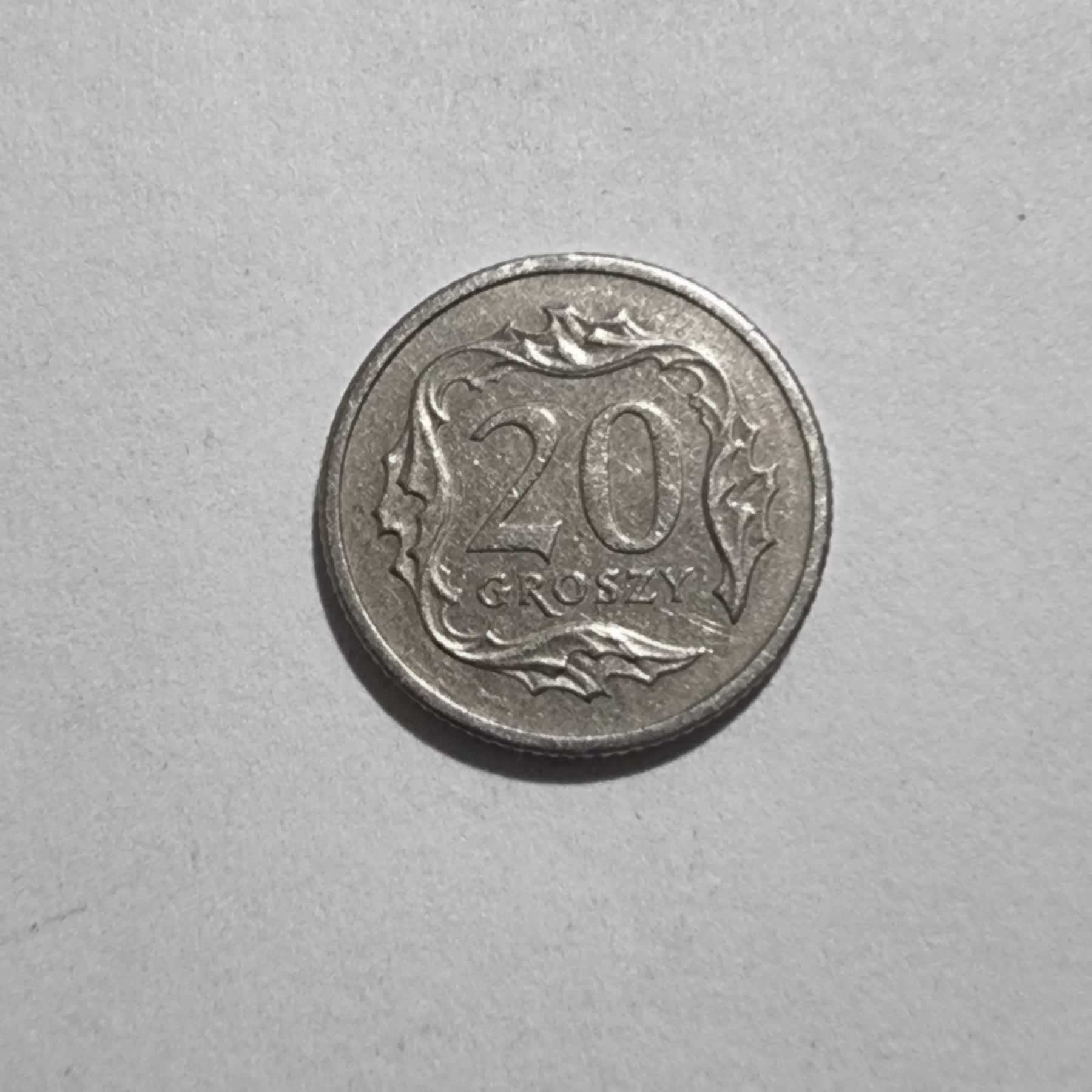 Reverso de 20 Croszy, 1992