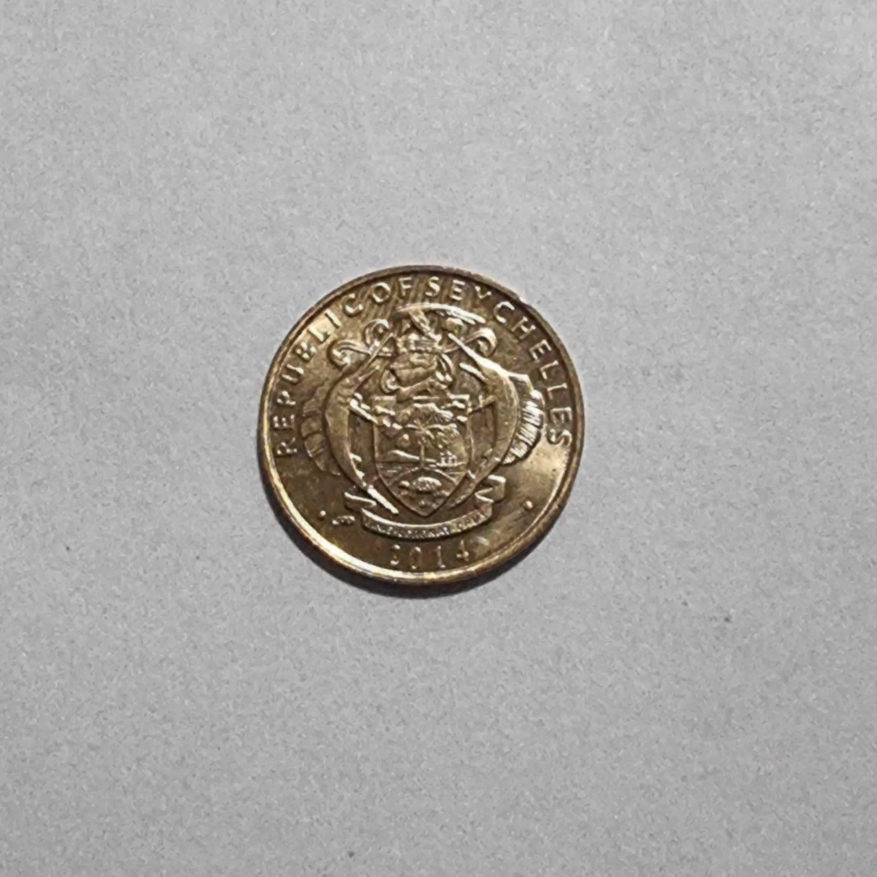 Reverso de 1 Cent, 2014