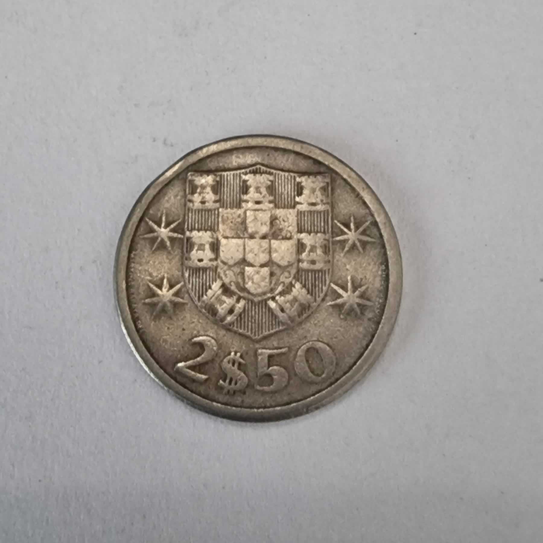 Reverso de 2-1/2 Escudos, 1963