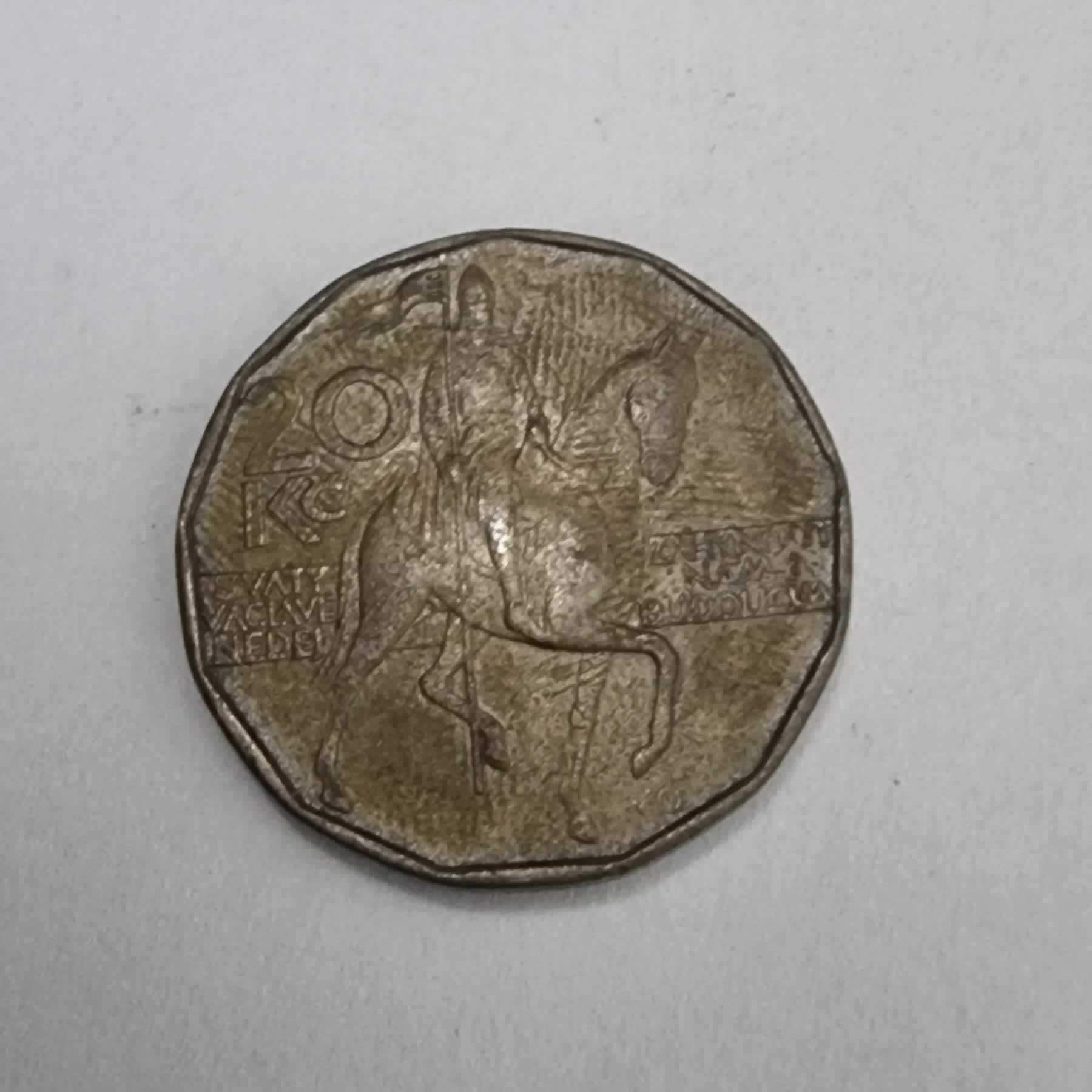 Reverso de 20 Korun, 1993 (c)
