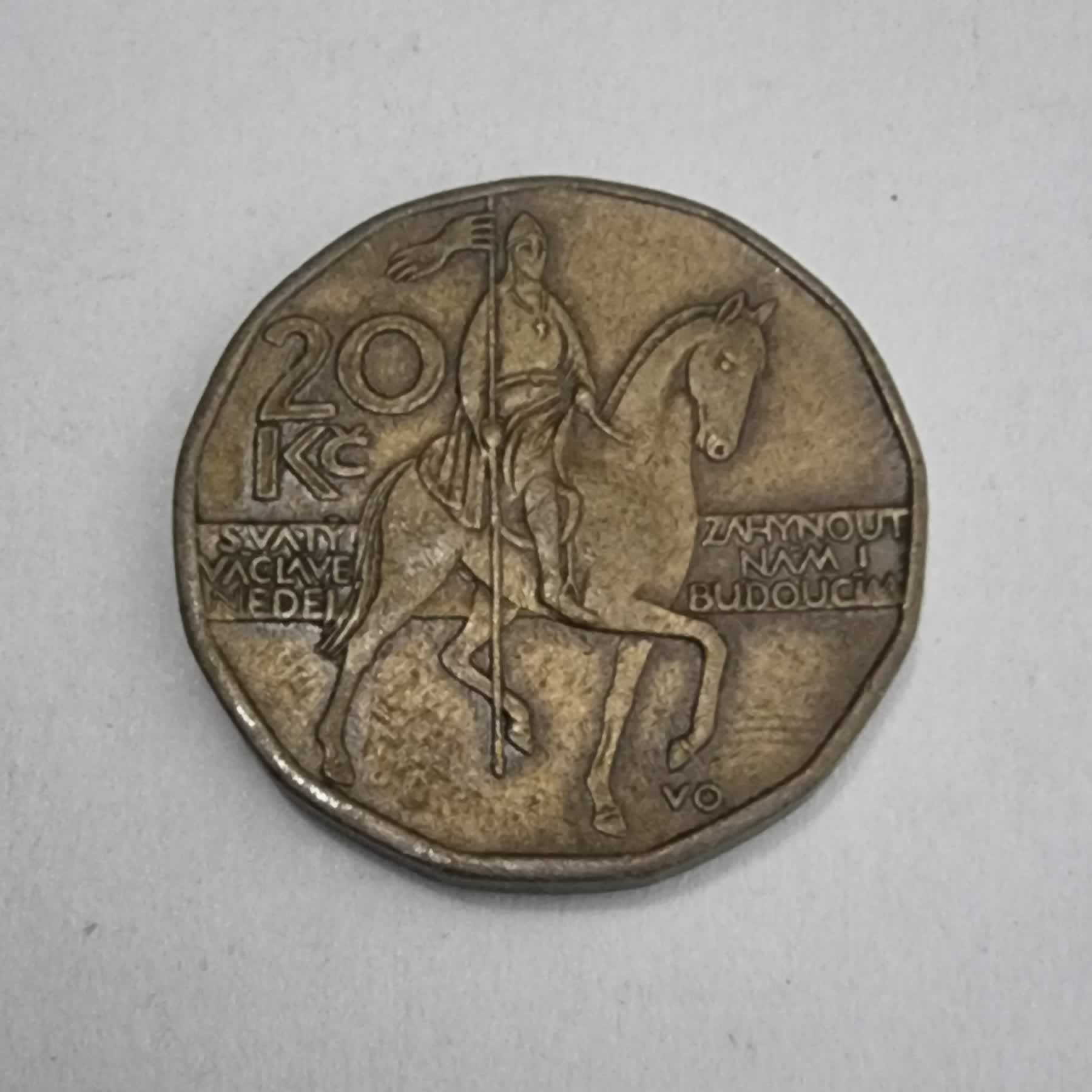 Reverso de 20 Korun, 1999 (m)