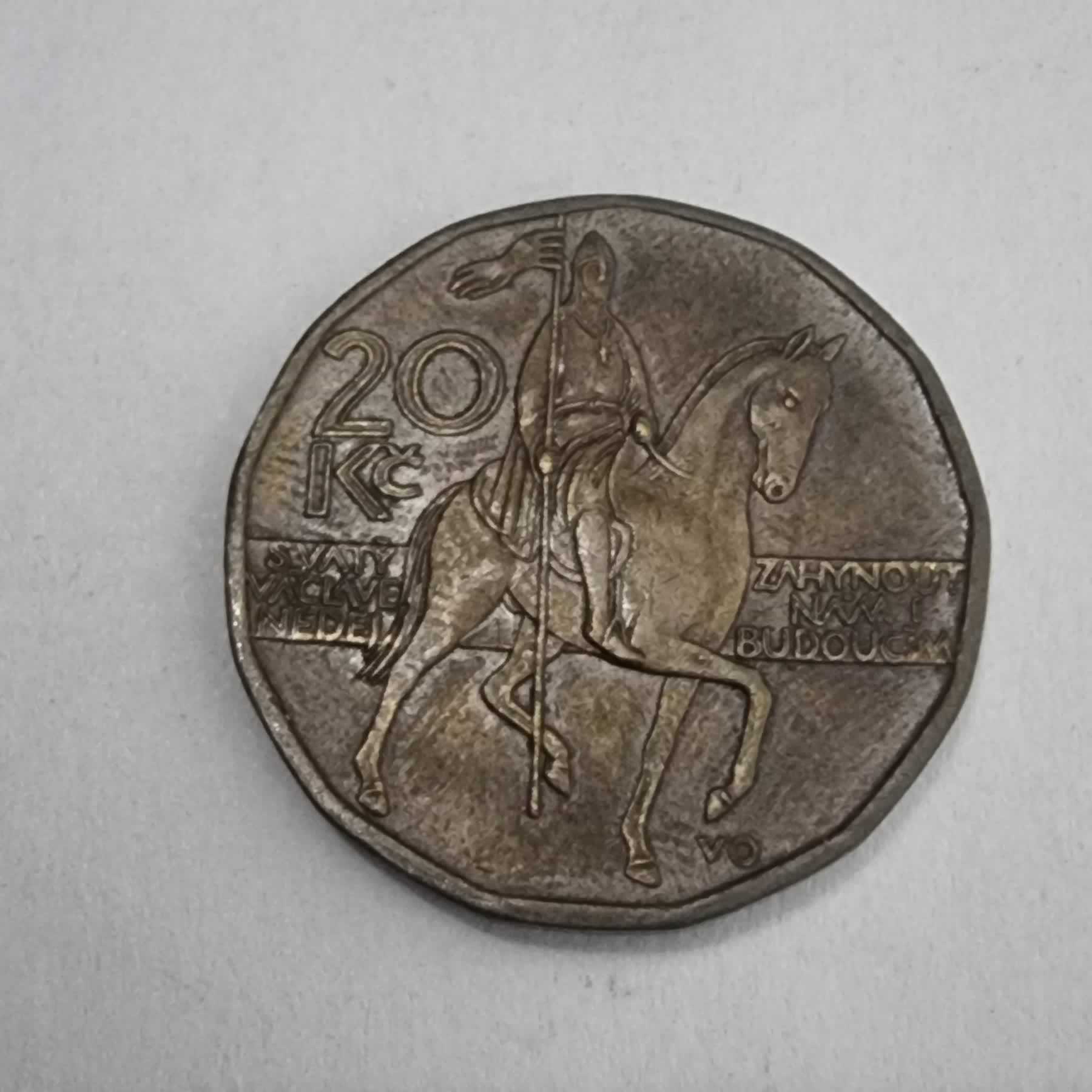 Reverso de 20 Korun, 2004