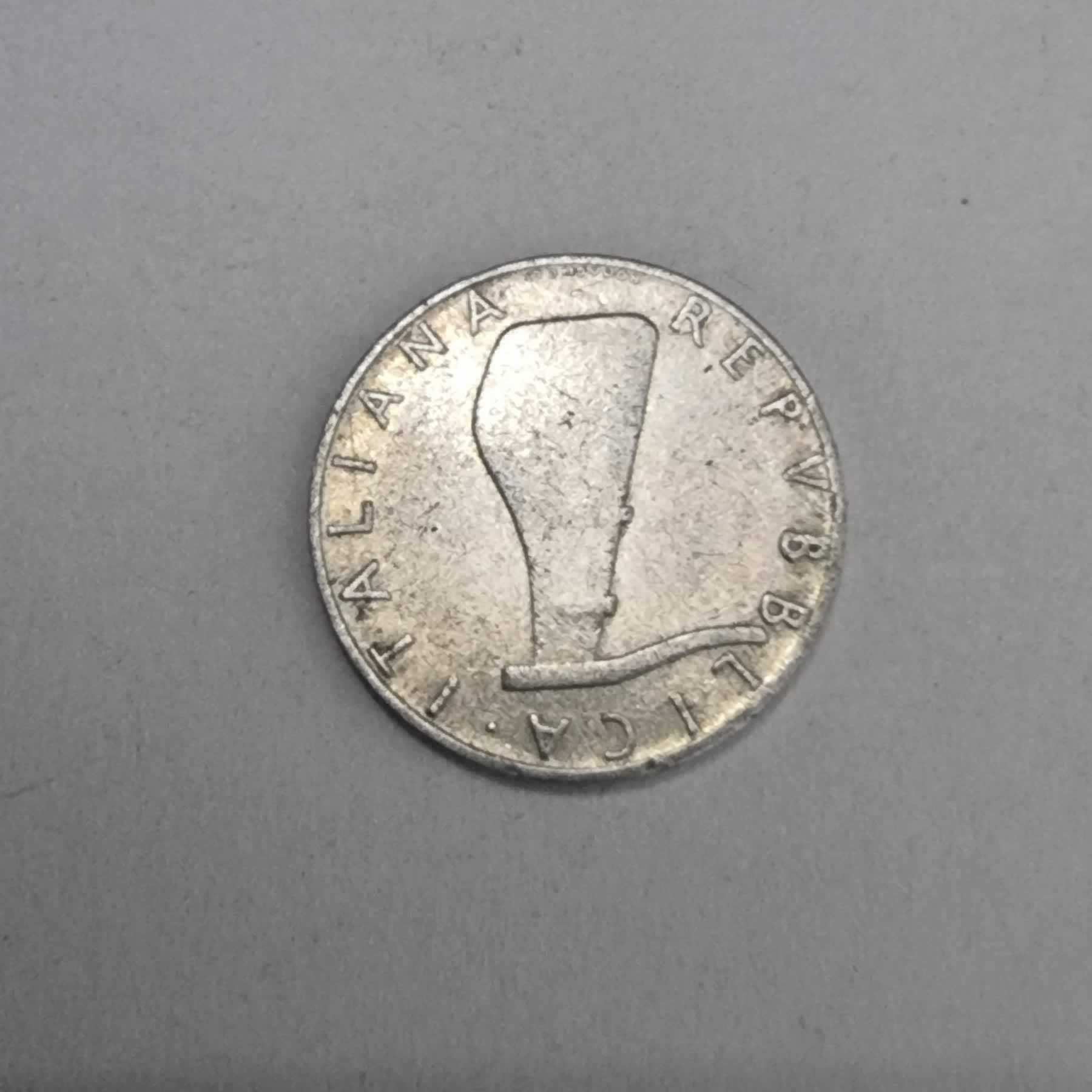 Anverso de 5 Lire, 1954 R