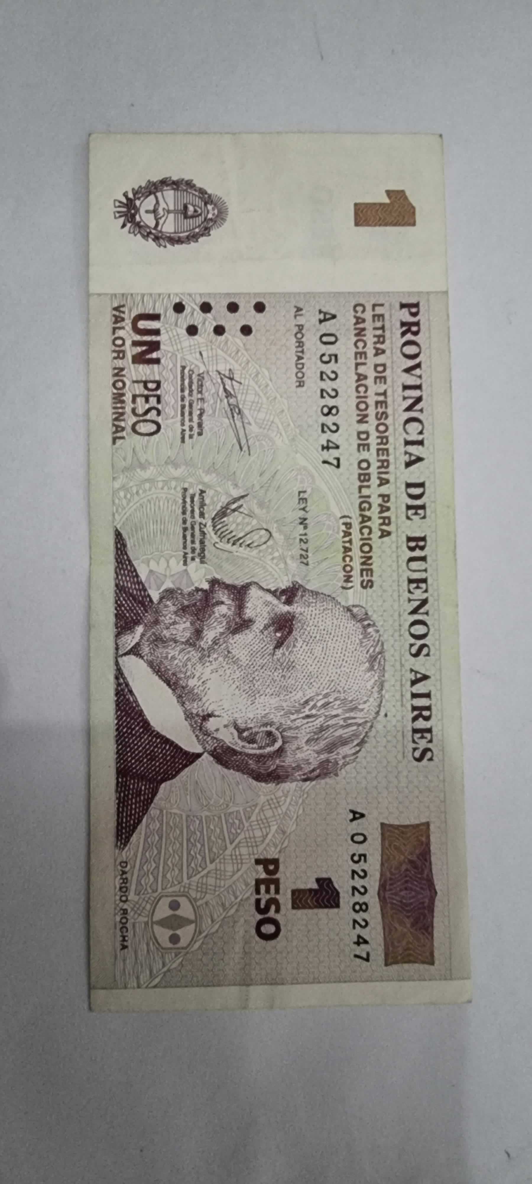 Anverso de 1 Peso, 2001-2002, Argentina