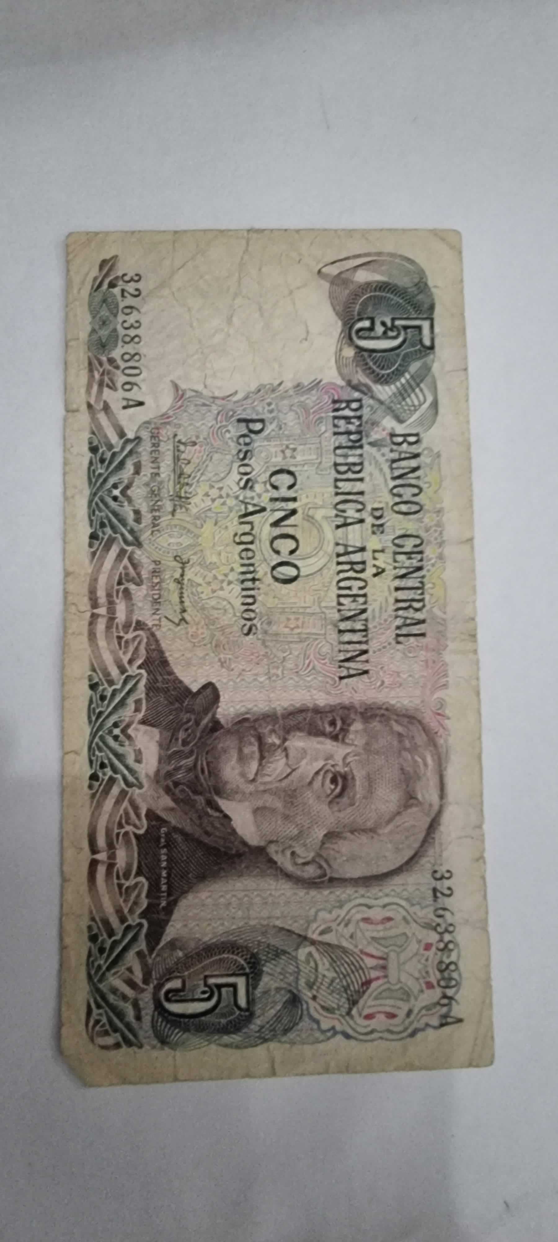 Anverso de 5 Pesos, ND (1983-84)