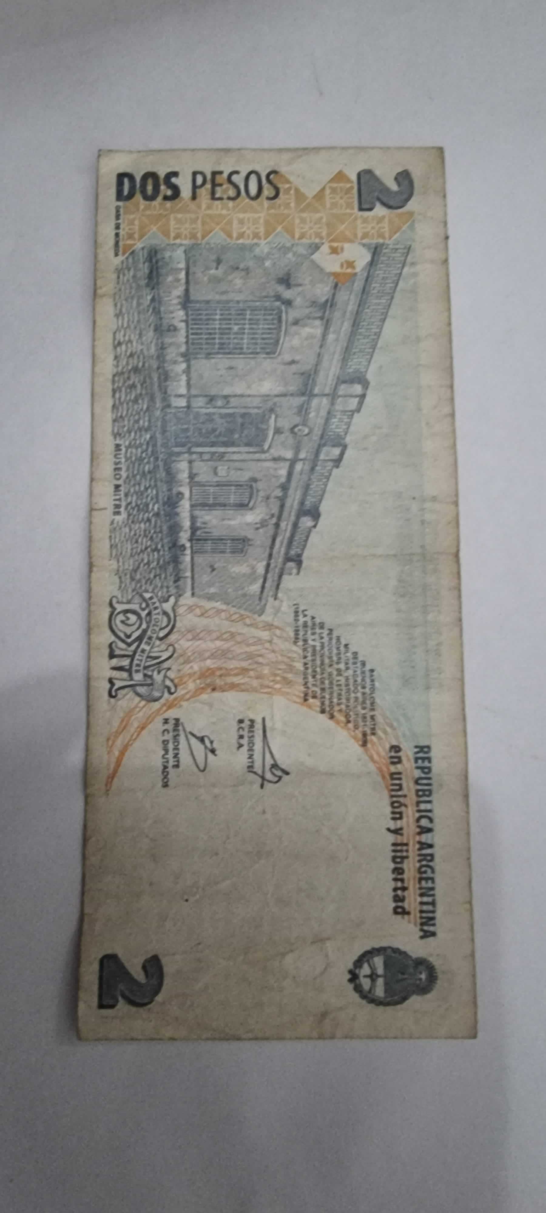 Reverso de 2 Pesos, ND (2002)