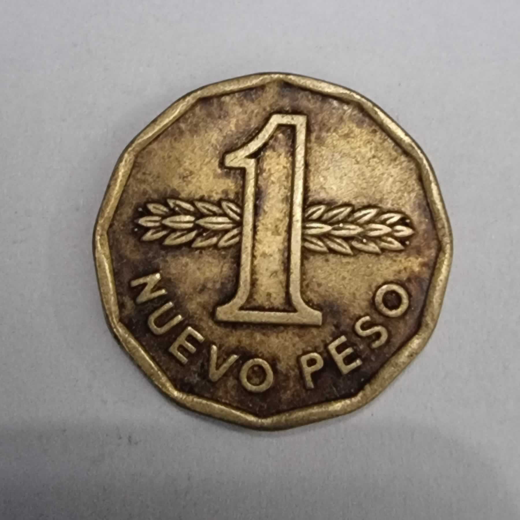 Reverso de 1 Nuevo Peso, 1978 So