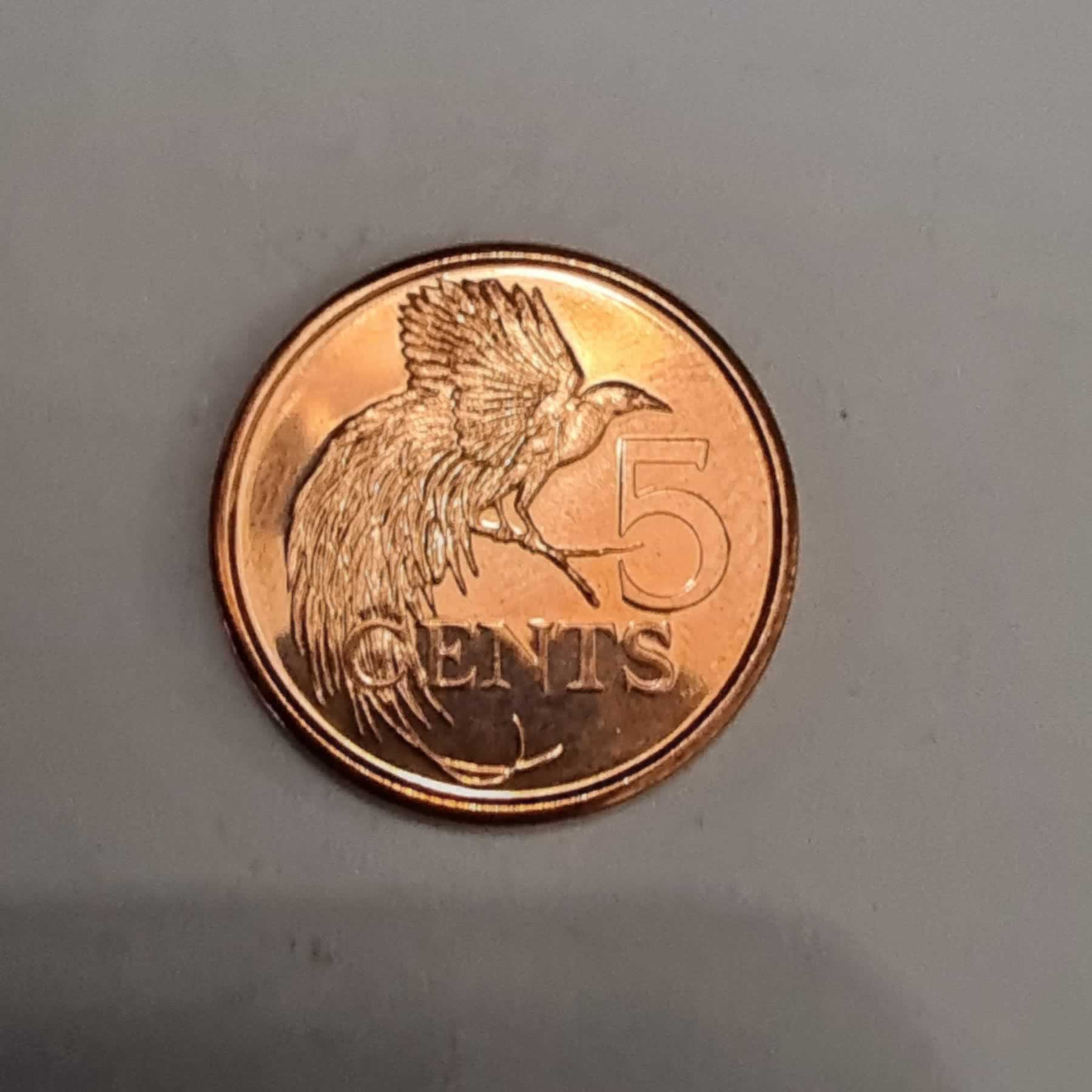 Reverso de 5 Cents, 2017