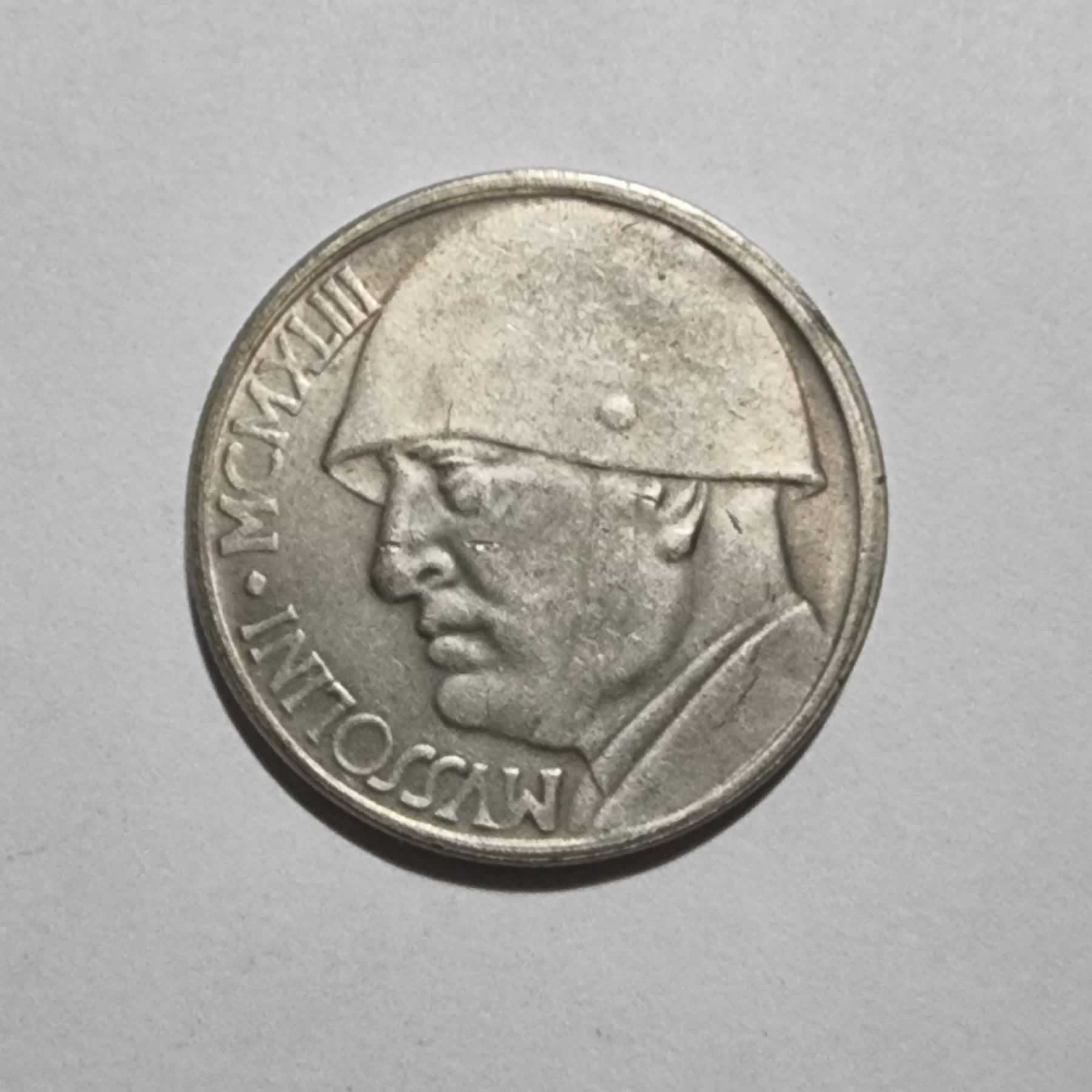 Anverso de 20 Lire, 1943