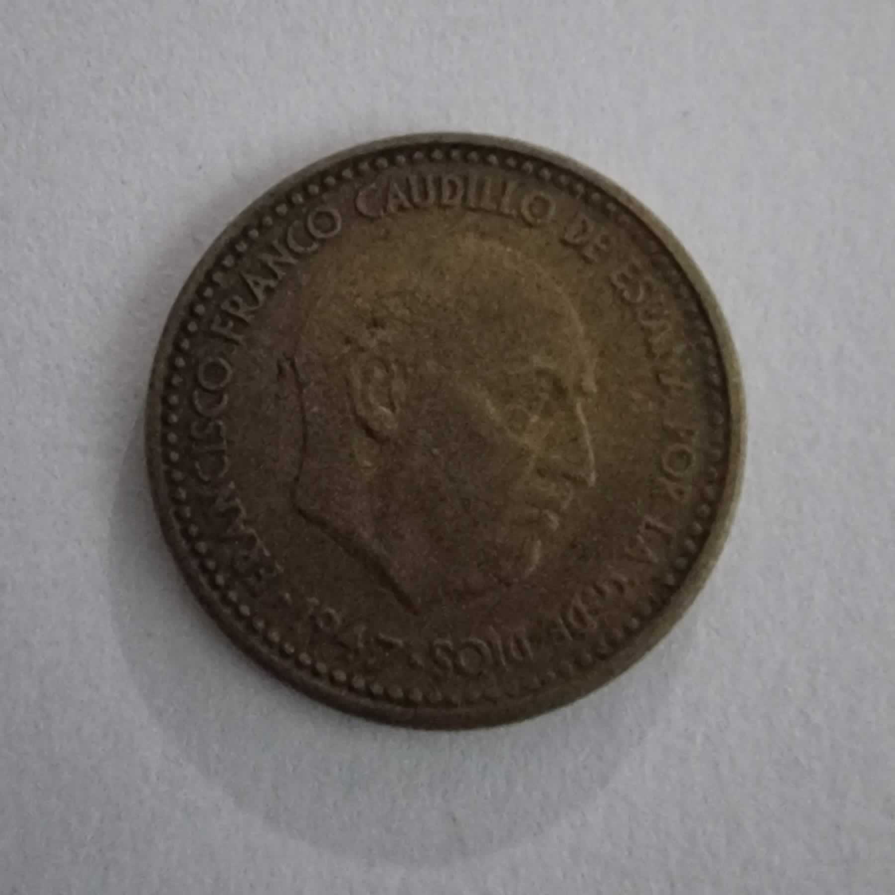 Anverso de 1 Peseta, 1947 (No identificado)