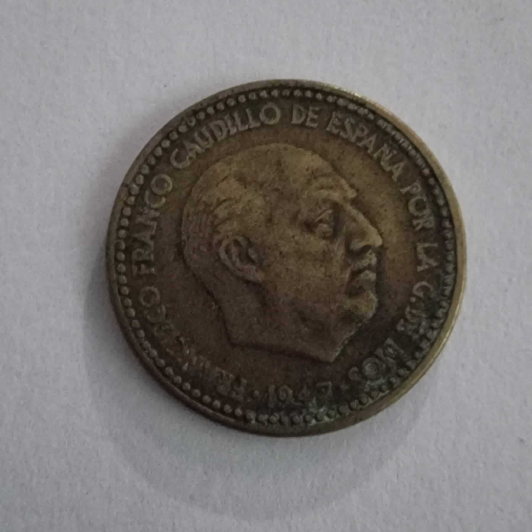 Anverso de 1 Peseta, 1947 (No identificado)