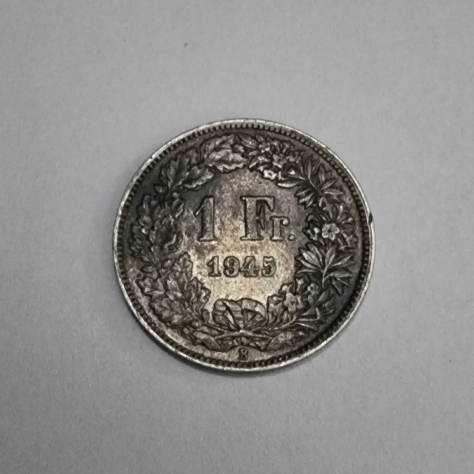 Reverso de 1 Franc, 1945 B
