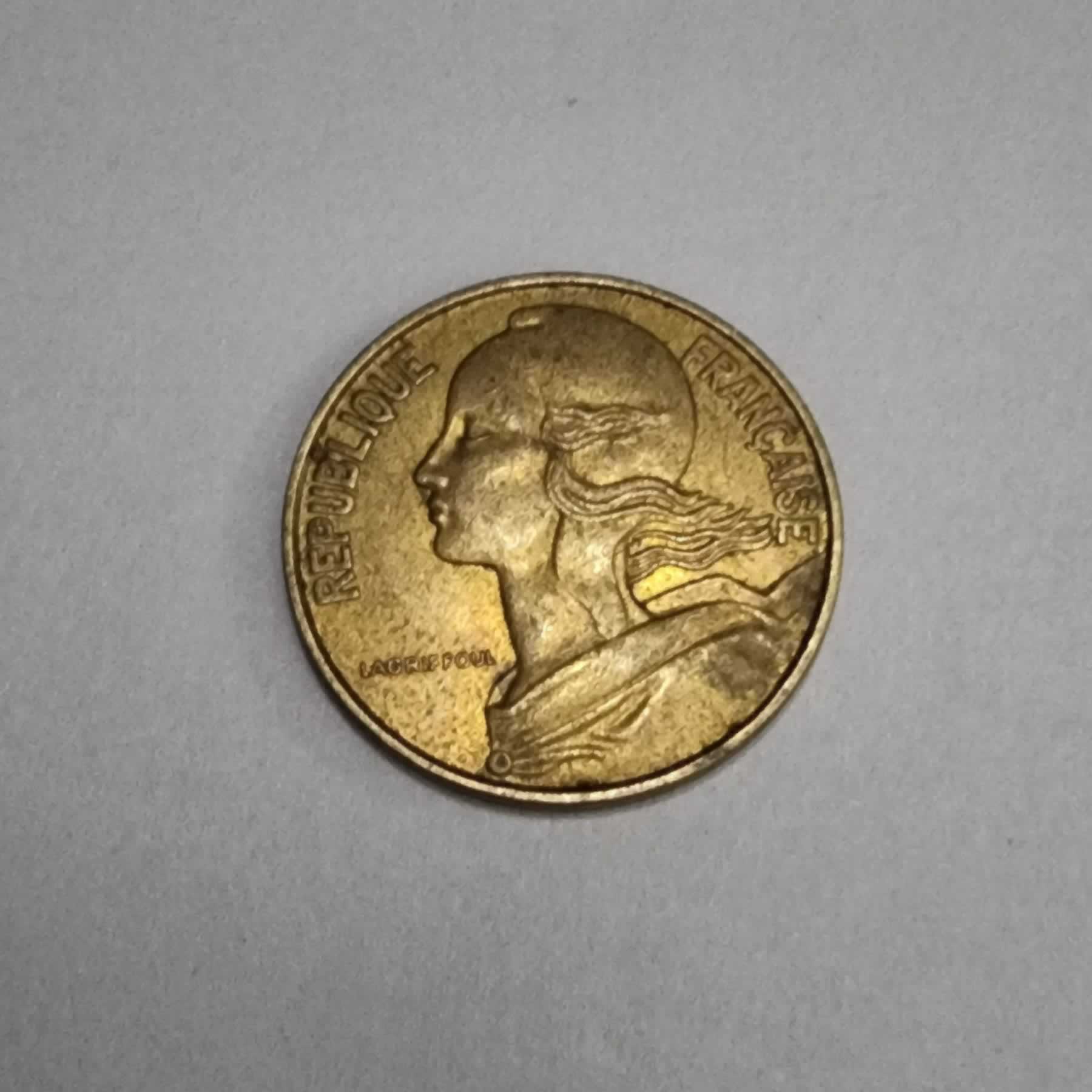 Anverso de 20 Centimes, 1964